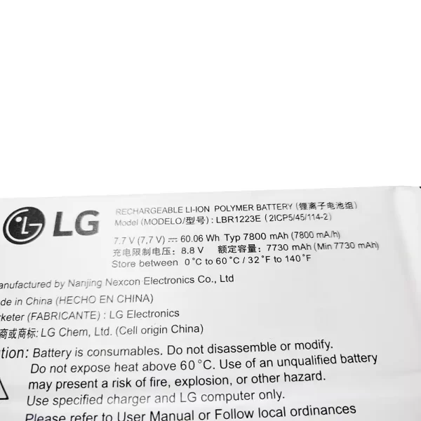 Originálna batéria pre notebooku LG LBR1223E - Image 3