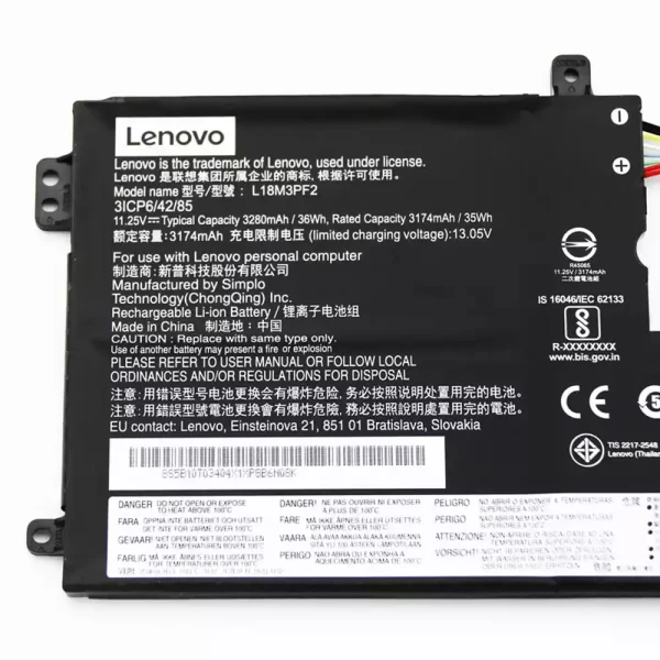 Originálna batéria pre notebooku LENOVO L18M3PF2 - Image 3