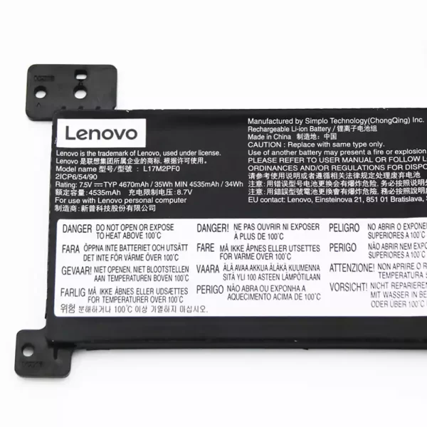 Originálna batéria pre notebooku LENOVO L17M2PF0 L17L2PF0 L17M2PF1 - Image 3