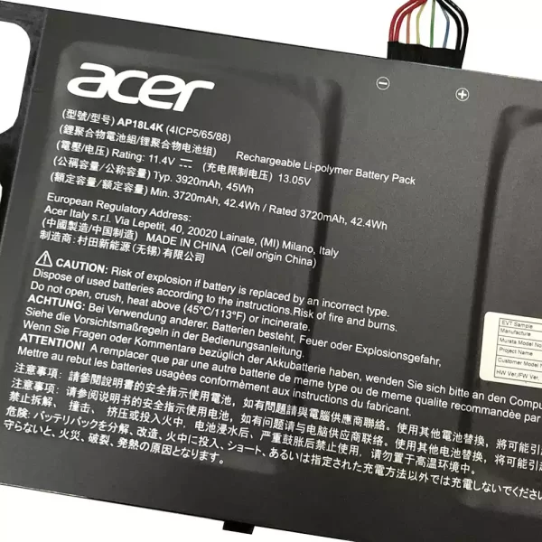 Originálna batéria pre notebooku ACER AP18L4K - Image 3