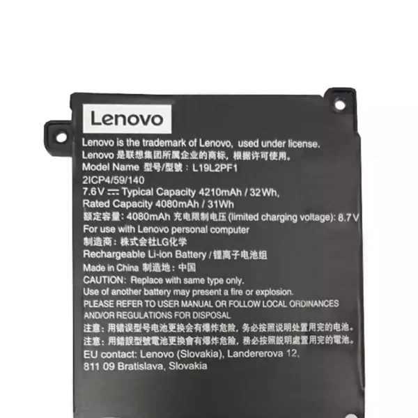 Originálna batéria pre notebooku LENOVO L19L2PF1 L19C2PF1 L19M2PF1 - Image 3