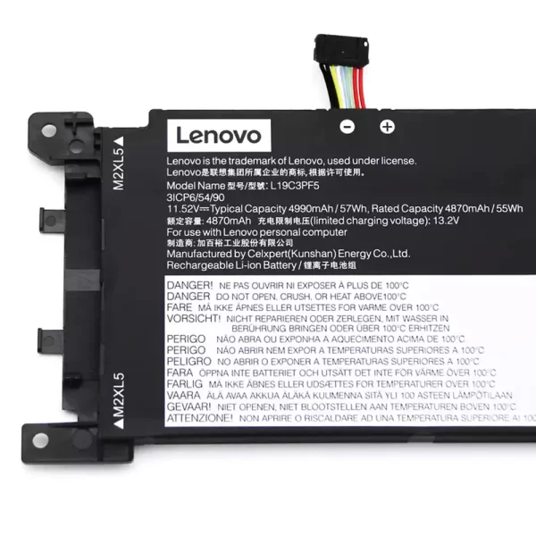 Originálna batéria pre notebooku LENOVO L19C3PF5 L19C3PF4 L19M3PF5 - Image 2