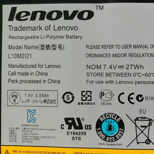 Batéria pre tabletu LENOVO L10M2121 - Image 3