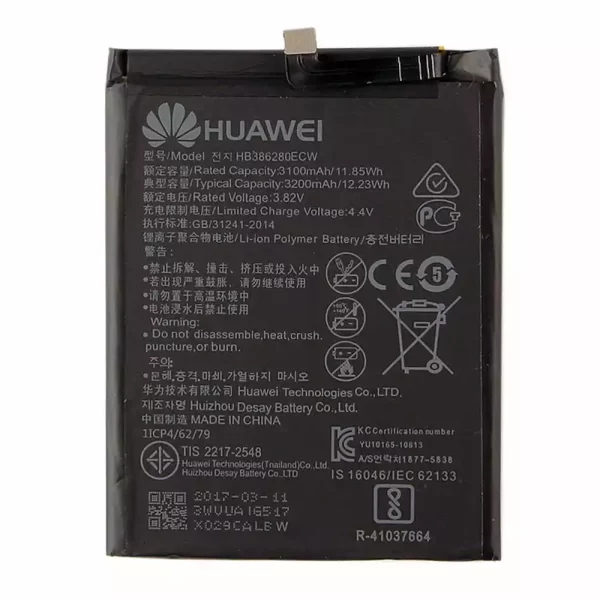 Batéria mobilného telefónu HB386280ECW pre Huawei P10,Honor 9