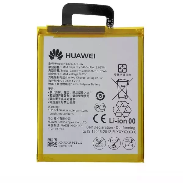 Batéria mobilného telefónu HB376787ECW pre Huawei Honor V8