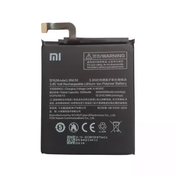 Batéria mobilného telefónu BM39 pre Xiaomi Mi 6