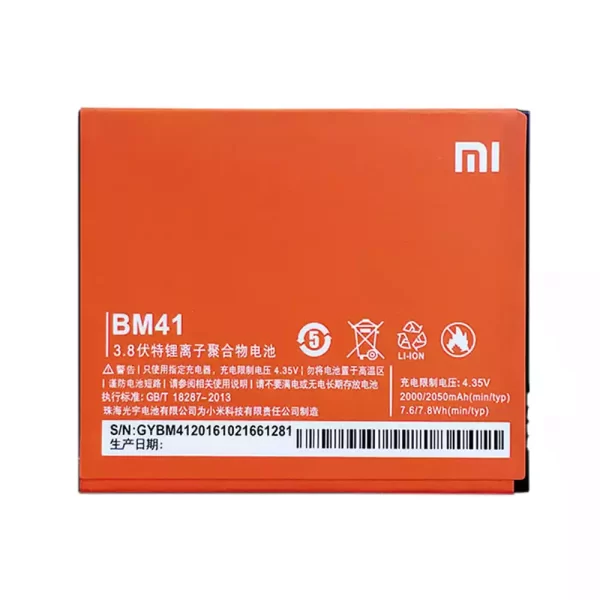 Batéria mobilného telefónu BM41 pre Xiaomi Redmi 1S Hongmi 1S