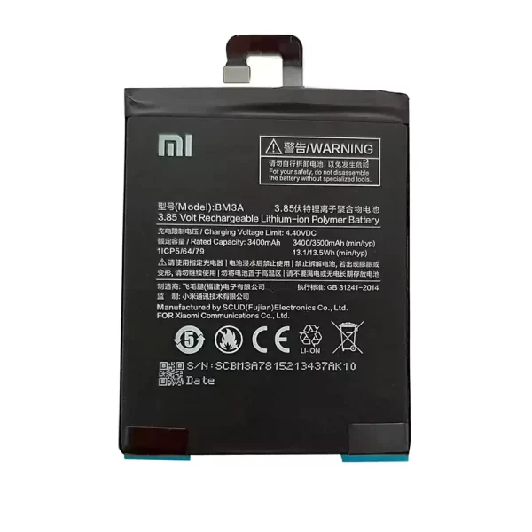 Batéria mobilného telefónu BM3A pre Xiaomi Mi Note 3