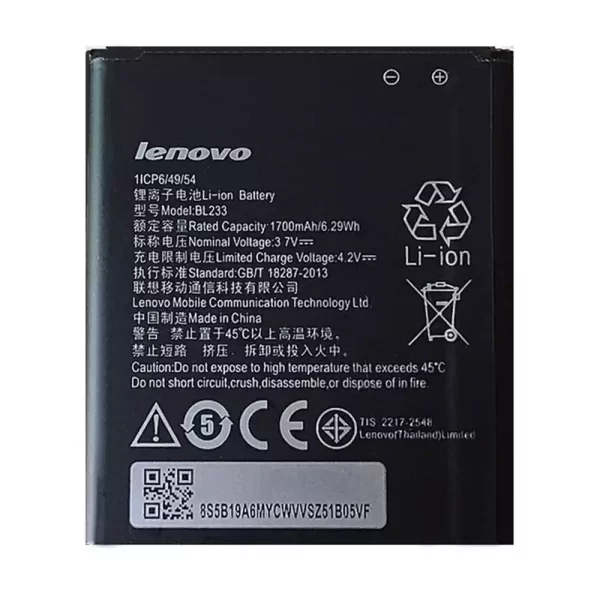 Batéria mobilného telefónu BL233 pre LENOVO A2800-D,A3600-D,A3800-D