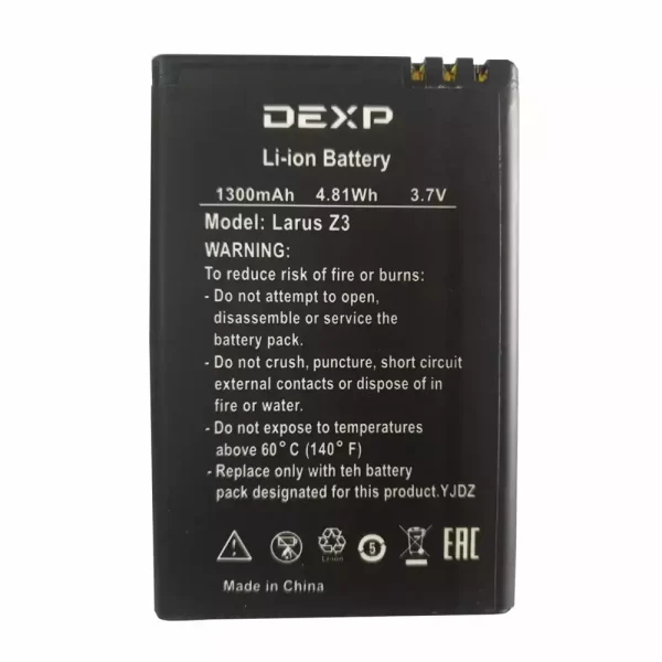 Batéria mobilného telefónu pre DEXP Larus Z3