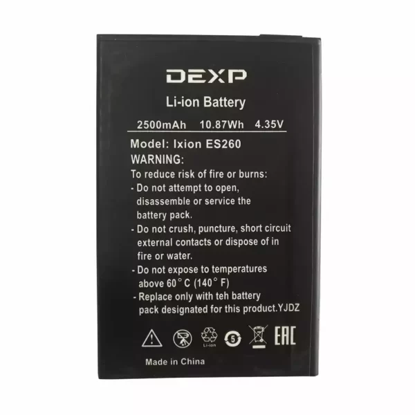 Batéria mobilného telefónu pre DEXP Ixion ES260