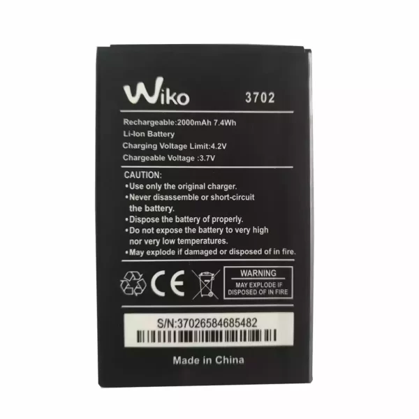 Batéria mobilného telefónu pre Wiko 3702