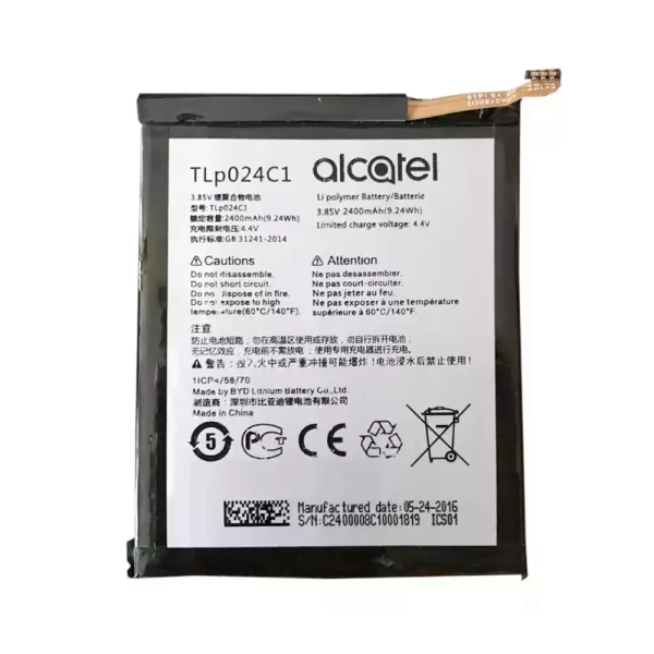 Batéria mobilného telefónu TLP024C1 pre Alcatel,TCL 580