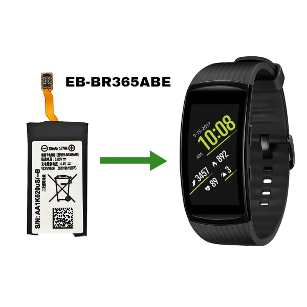 Náhradná batéria EB-BR365ABE Battery pre Samsung Gear Fit2 Pro (SM-R365) - Image 4