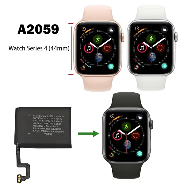 Náhradná batéria A2059 pre Apple Watch Series 4 (44mm) - Image 4