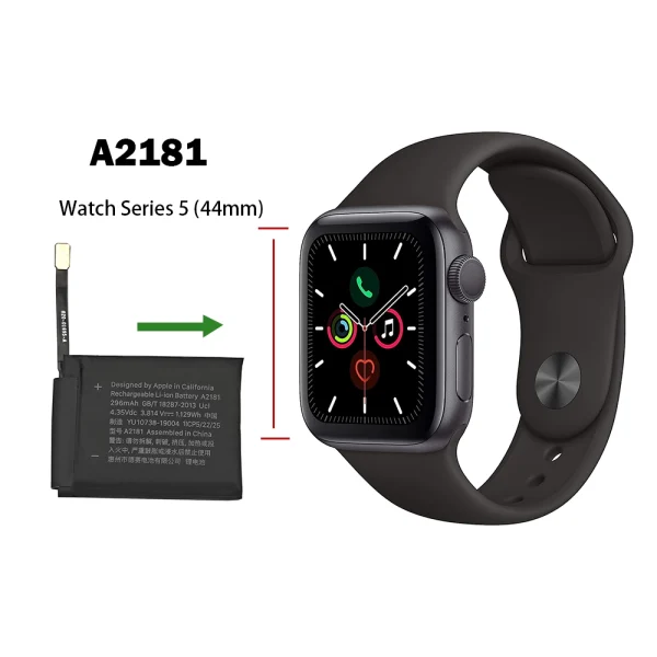 Náhradná batéria A2181 pre Apple Watch Series 5 (44mm),Apple Watch SE 2020 (44mm),Apple Watch SE 2nd 2022 (44mm) - Image 4