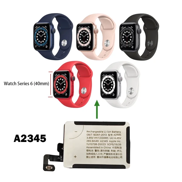 Náhradná batéria A2345 pre Apple Watch Series 6 (40mm) - Image 4