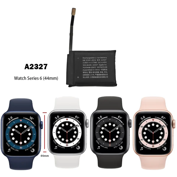 Náhradná batéria A2327 pre Apple Watch Series 6 (44mm) - Image 4