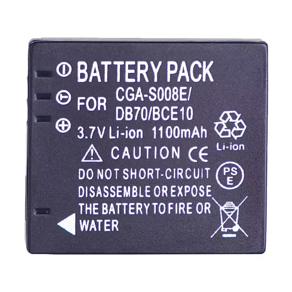 Batéria do fotoaparátu PANASONIC SDR-S7 SDR-S9 SDR-S10 SDR-S10P1 SDR-S15 SDR-S20 SDR-S25 SDR-S26 SDR-SW20 SDR-SW21 SDR-SW28