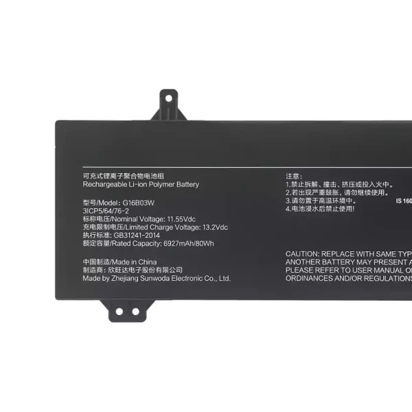 Batéria pre notebooku G16B03W,Redmi G Pro 2022/Redmi G Pro 2024 - Image 3