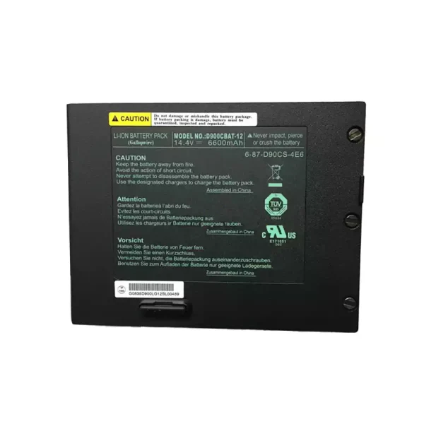 Batéria pre notebooku CLEVO D900CBAT-12 6-87-D90CS-4E6