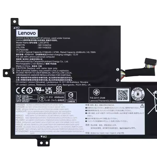 Batéria pre notebooku LENOVO L22C3P70 SB11H56254 5B11H56353 - Image 3