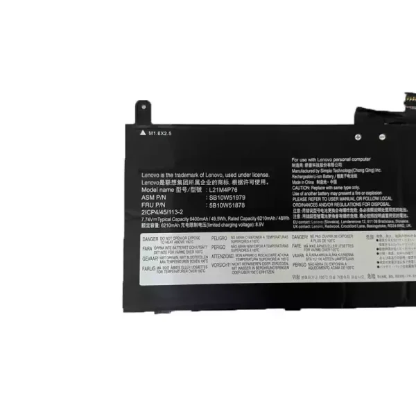 Batéria pre notebooku LENOVO L21M4P76 L21D4P76 - Image 3