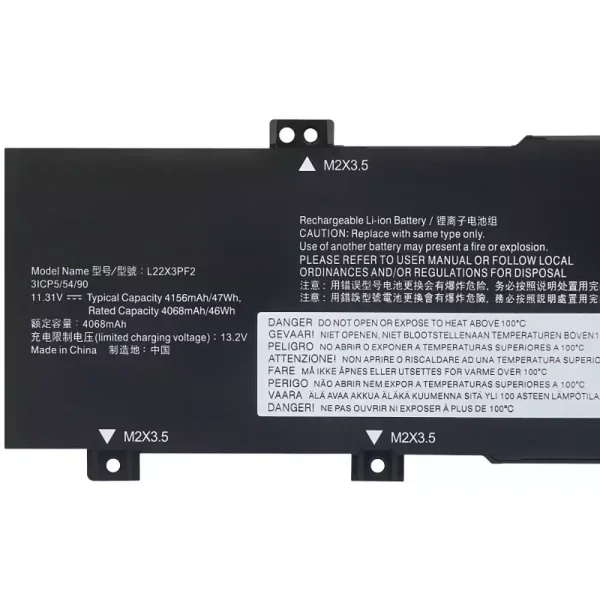 Batéria pre notebooku LENOVO L22X3PF2 L22L3PF2 L22M3PF2 L22D3PF2 L22C3PF2 - Image 3