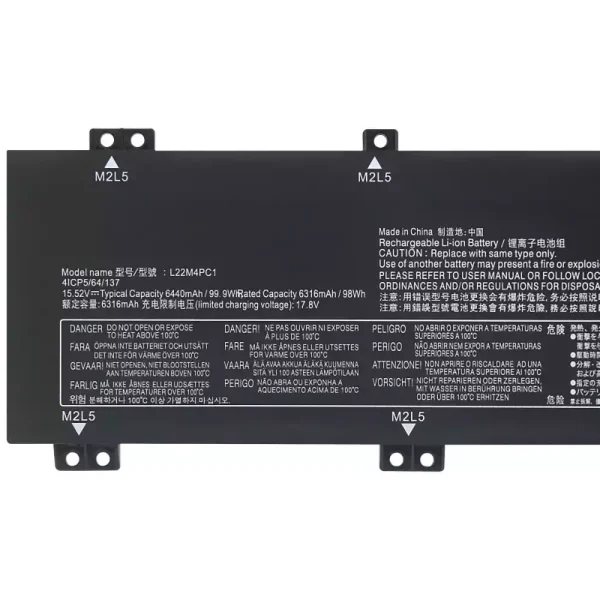 Batéria pre notebooku LENOVO L22M4PC1 L22D4PC1 L22X4PC1 - Image 3