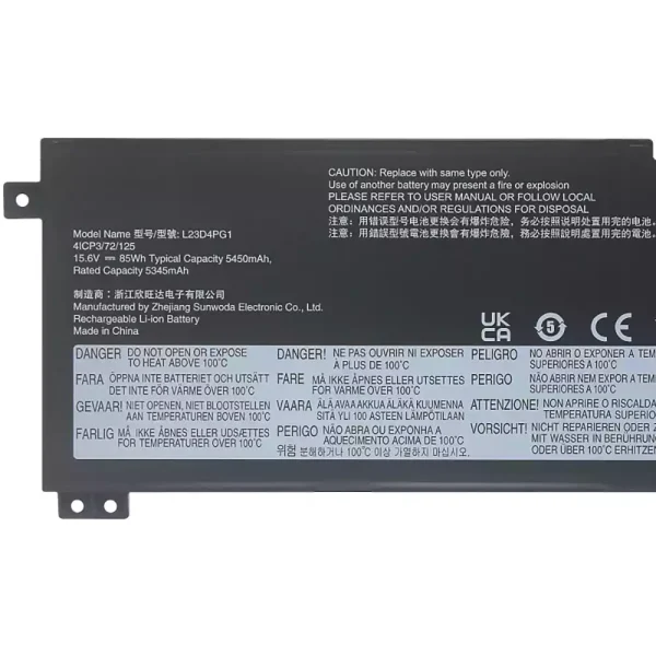 Batéria pre notebooku LENOVO L23N4PG1 L23X4PG1 L23D4PG1 - Image 3