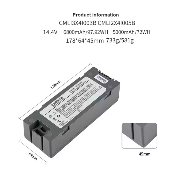 Batéria pre COMEN CMLI2X4I005B CMLI2X4I002B – Obrázok 3