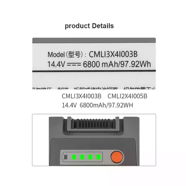 Batéria pre COMEN CMLI2X4I005B CMLI2X4I002B – Obrázok 4