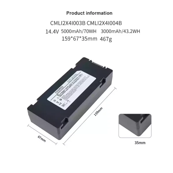 Batéria pre COMEN CMLI2X4I003B – Obrázok 2