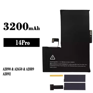 Batéria mobilného telefónu A2866H pre iPhone 14 pro