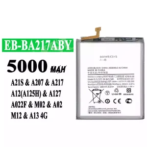 Batéria mobilného telefónu EB-BA217ABY pre Samsung A21S/A207/A217/A12(A125H)/A127/A022F/M02/A02/M12/A13 4G