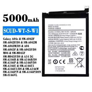 Batéria mobilného telefónu SCUD-WT-S-W1 pre Samsung Galaxy A04e/A14 5G