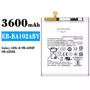 Batéria mobilného telefónu EB-BA102ABY pre Samsung Galaxy A20e
