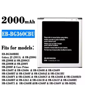 Batéria mobilného telefónu EB-BG360CBU pre Samsung Galaxy J2 (2015)