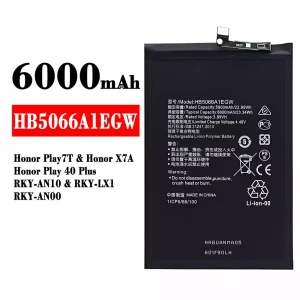 Batéria mobilného telefónu HB5066A1EGW pre HUAWEI Honor Play 7T/ Honor X7A/Honor Play 40 Plus
