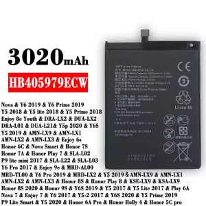 Batéria mobilného telefónu HB405979ECW pre HUAWEI  Y6 2019 / Y5 2018