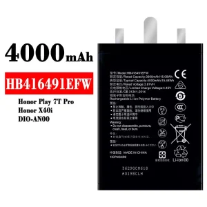 Batéria mobilného telefónu HB416491EFW pre HUAWEI Honor Play 7T Pro / Honor X40i