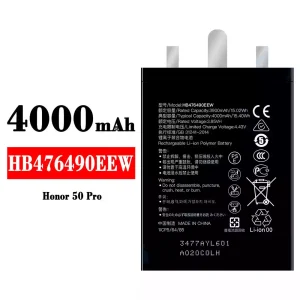 Batéria mobilného telefónu HB476490EEW pre HUAWEI Honor 50 Pro