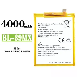 Batéria mobilného telefónu BL-39MX pre Infinix S5 Pro