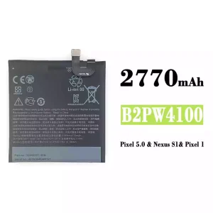 Batéria mobilného telefónu B2PW4100 pre Google Pixel 5.0 / Nexus S1 / Pixel 1