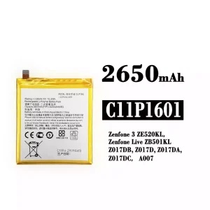 Batéria mobilného telefónu C11P1601 pre Asus Zenfone 3 / Zenfone Live