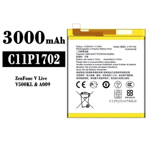 Batéria mobilného telefónu C11P1702 pre Asus ZenFone V Live