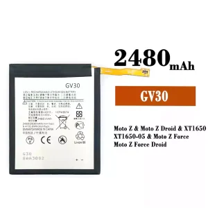 Batéria mobilného telefónu GV30 pre Motorola Moto Z / Moto Z Droid / Moto Z Force / Moto Z Force Droid