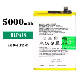 Batéria mobilného telefónu BLPA19 pre OPPO A58 4G / A38 / A79 5G