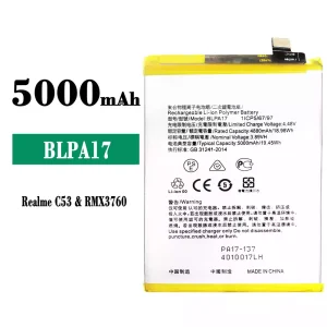 Batéria mobilného telefónu BLPA17 pre OPPO Realme C53 / C67 NFC / C65 4G / C67 4G