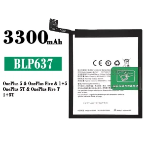 Batéria mobilného telefónu BLP637 pre OnePlus 5 / OnePlus 5T